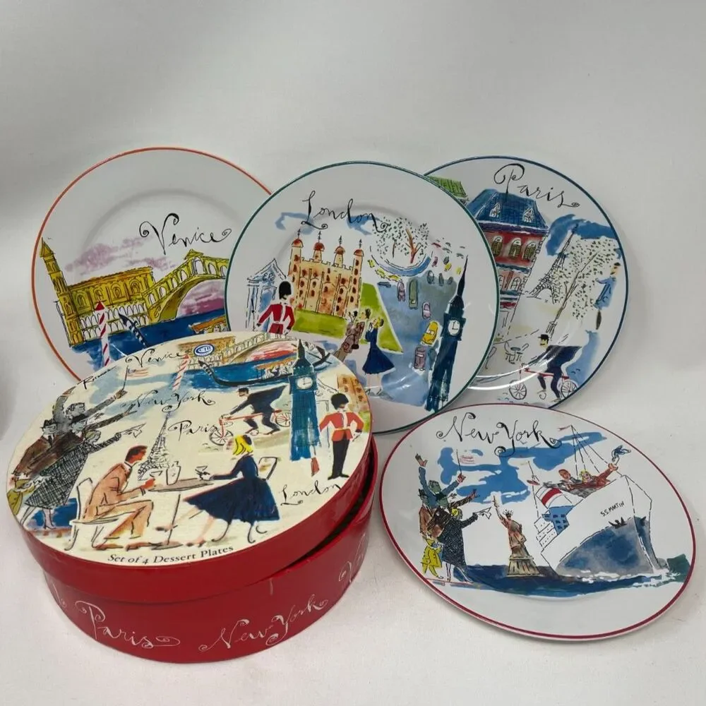 Set Of 4 Rosanna Bon Voyage 8